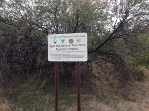 Entry sign to Agua Fria National Monument 